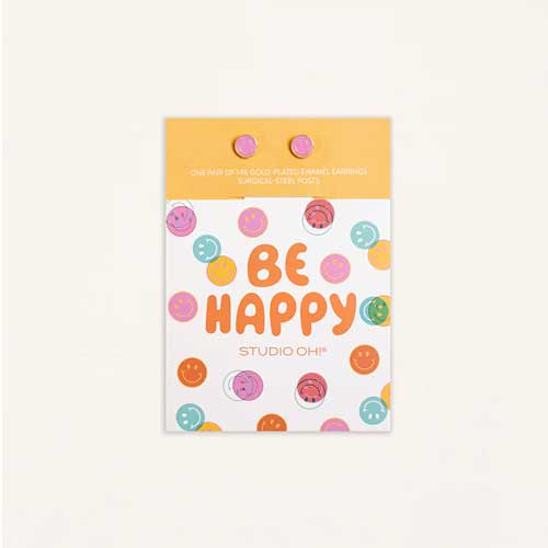 עגילי סמיילי קולקציית Good Day