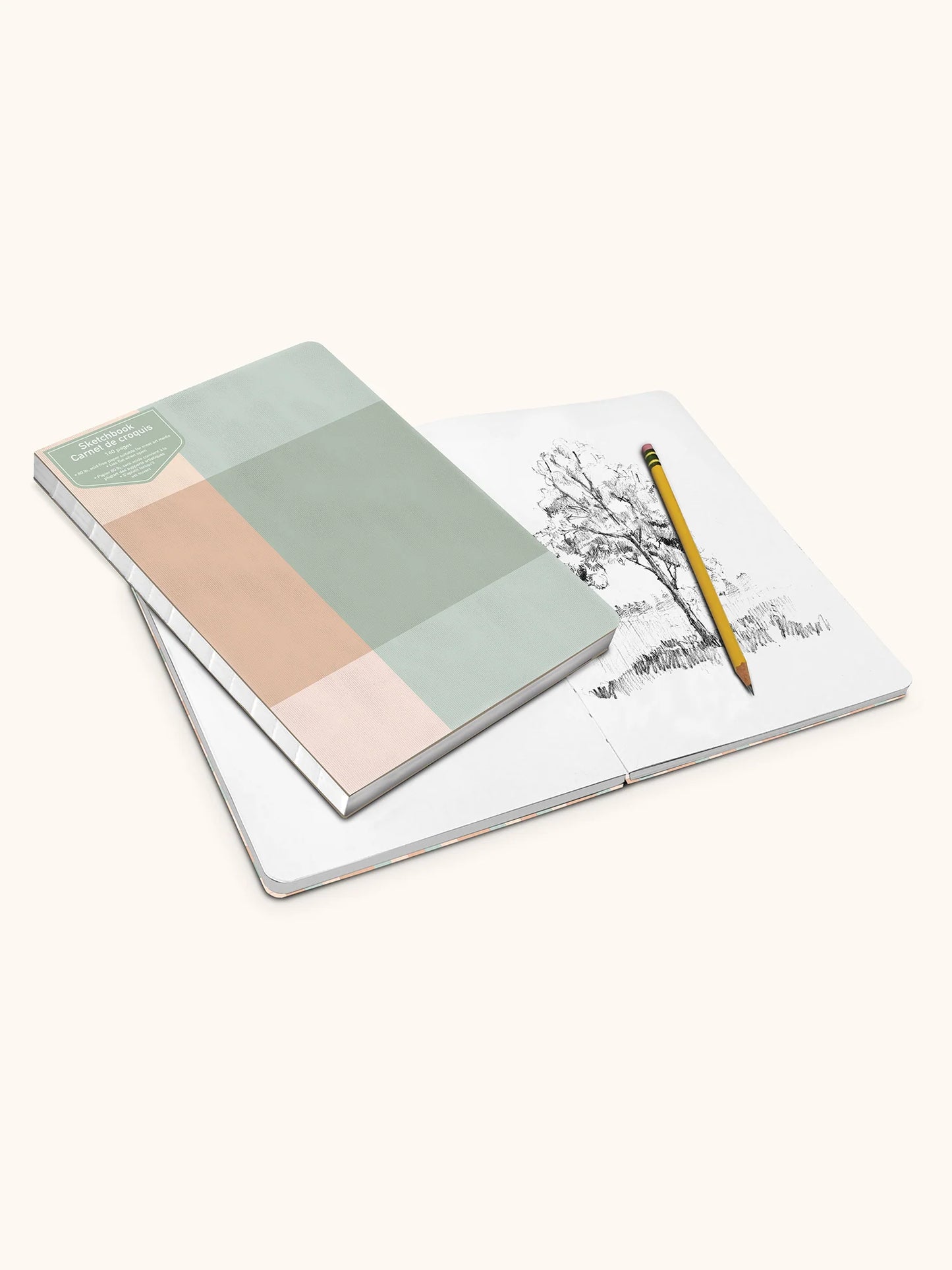 מחברת סקצ׳בוק Sage Color Block