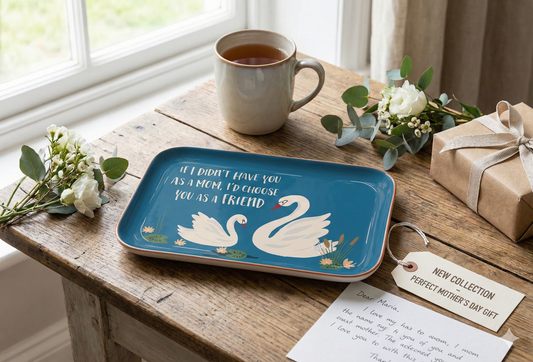 מגש מתכת מעוצב Swan