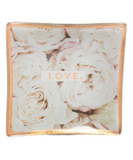 מגש זכוכית מעוצב LOVE