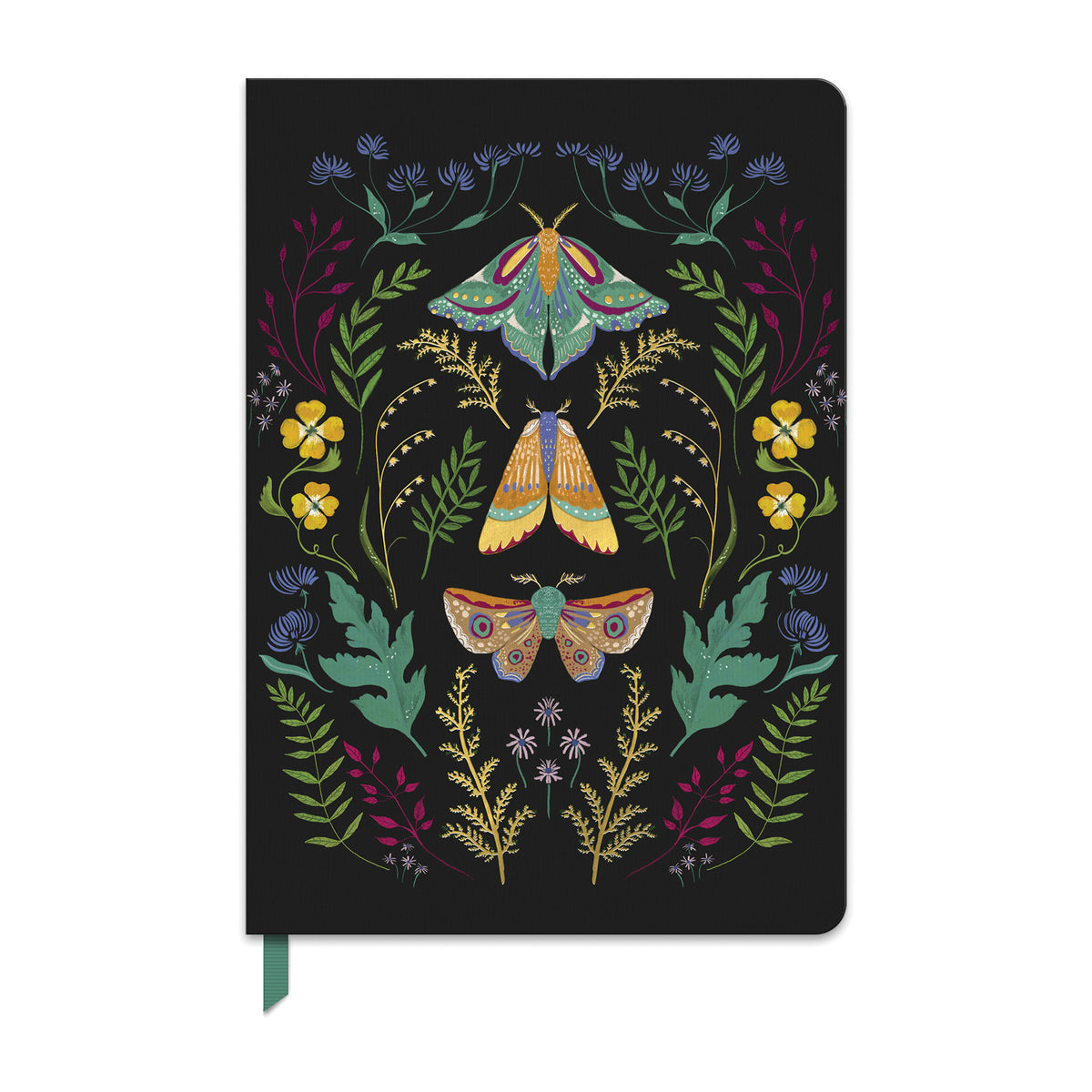 מחברת כריכת בד -  Midnight Garden Clara Clothbound Journal