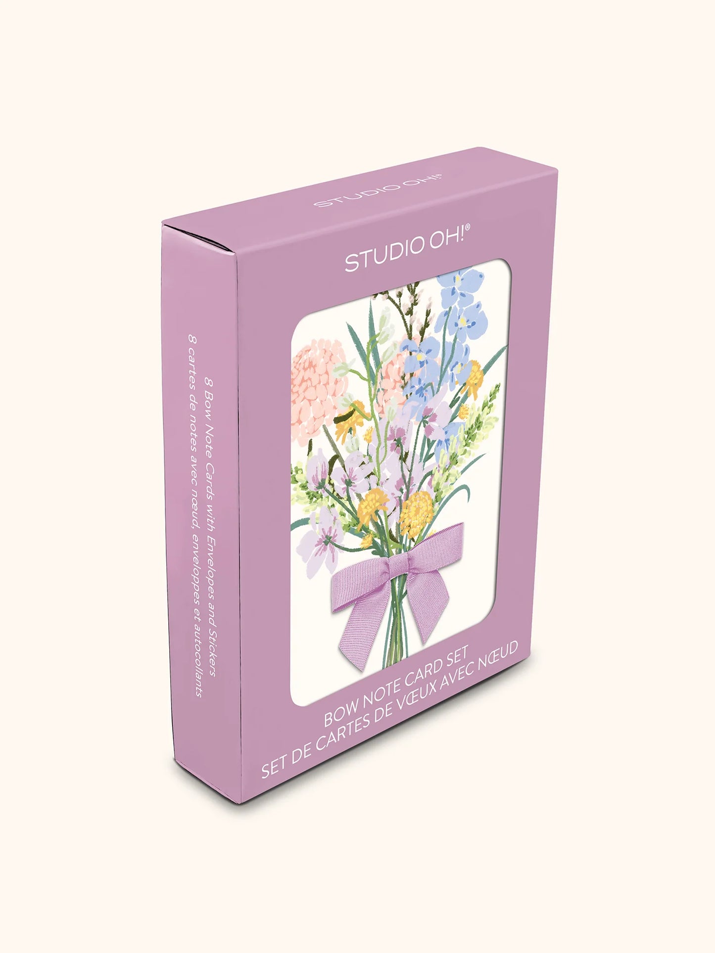 מארז כרטיסי ברכה עם סרט  Wildflower Bouquet Bow