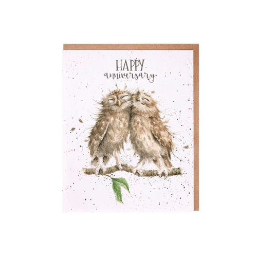 כרטיס ברכה ליום הולדת  Anniversary Owls