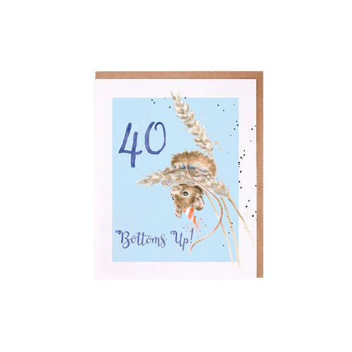 כרטיס ברכה ליום הולדת Bottoms Up!' mouse 40