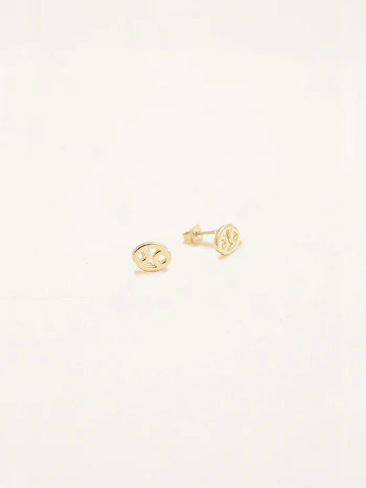 עגילי מזל סרטן (Cancer) קולקציית Zodiac