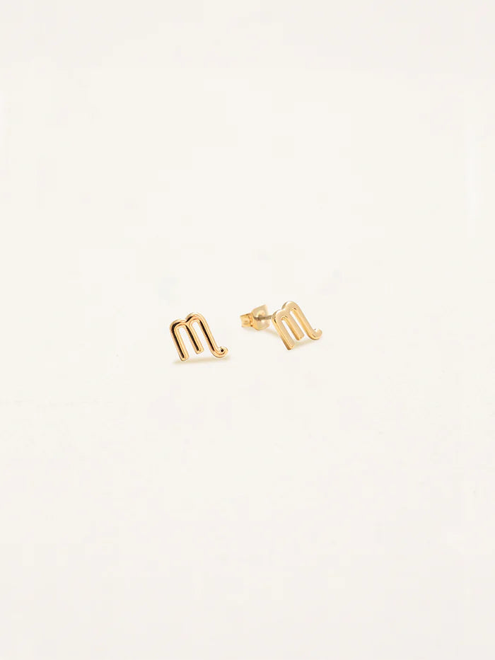 עגילי מזל עקרב (Scorpio) קולקציית Zodiac