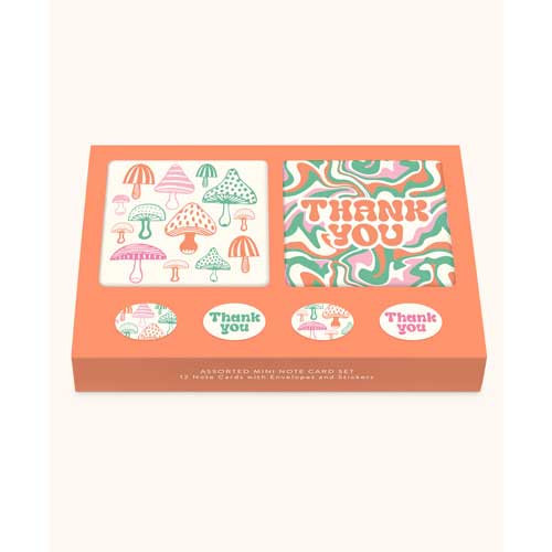 מארז כרטיסי ברכה מיני פטריות