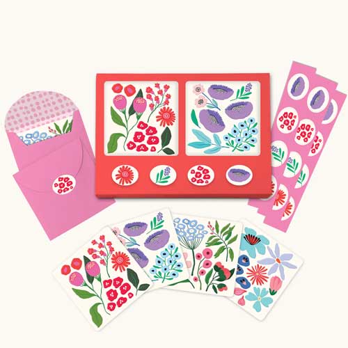 מארז כרטיסי ברכה מיני Botanical Bliss