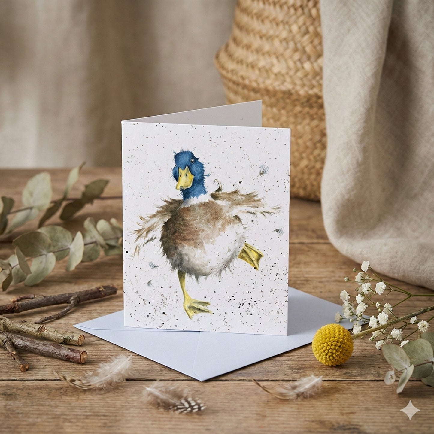 כרטיס ברכה מיני A Waddle and a Quack