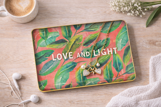 מגש מתכת מעוצב Love&Light