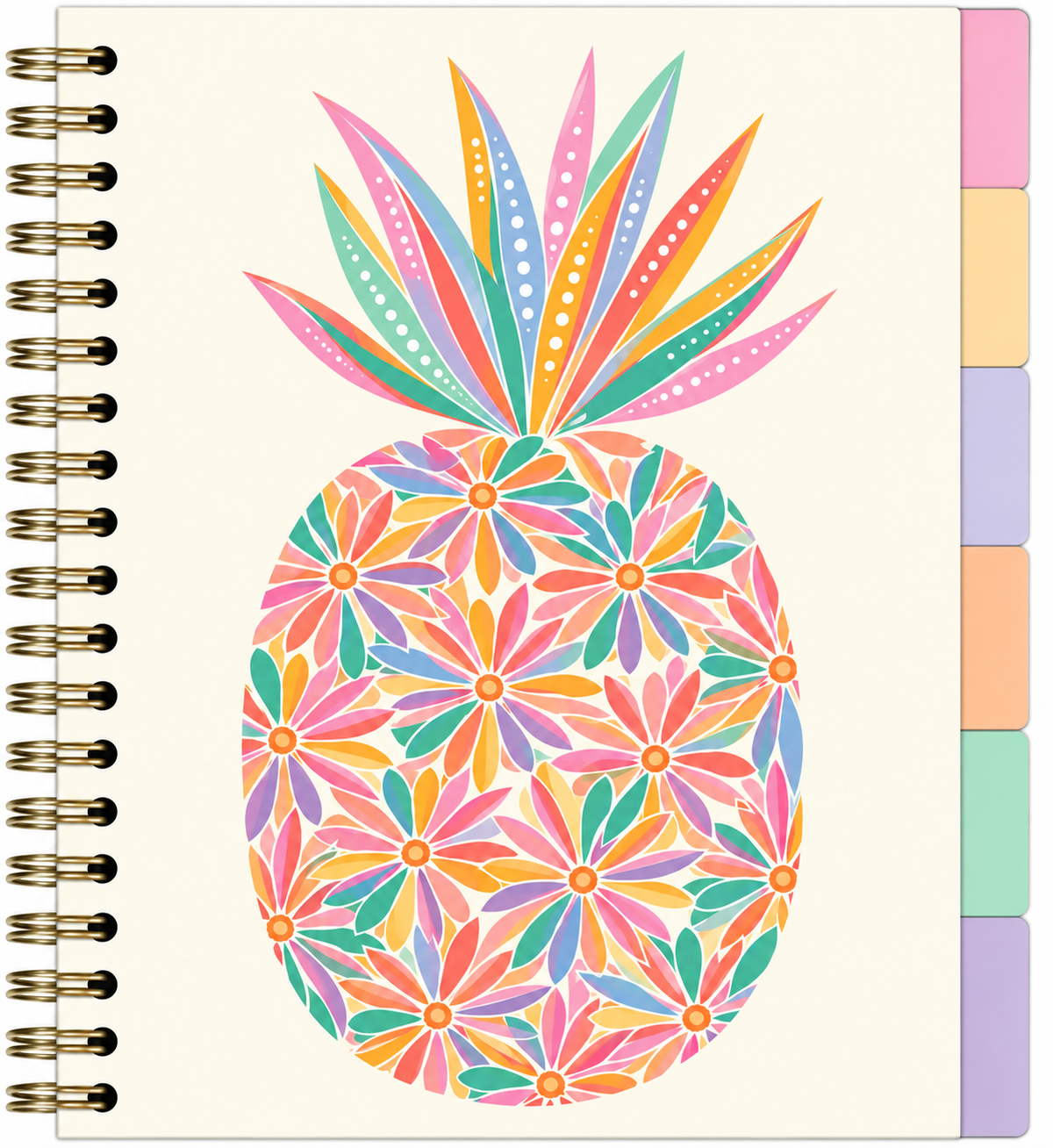 מחברת חוצצים Pastel Pineapple