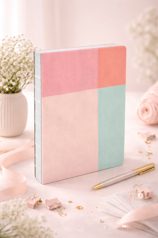 מחברת כריכה קשה Pastel Color Block