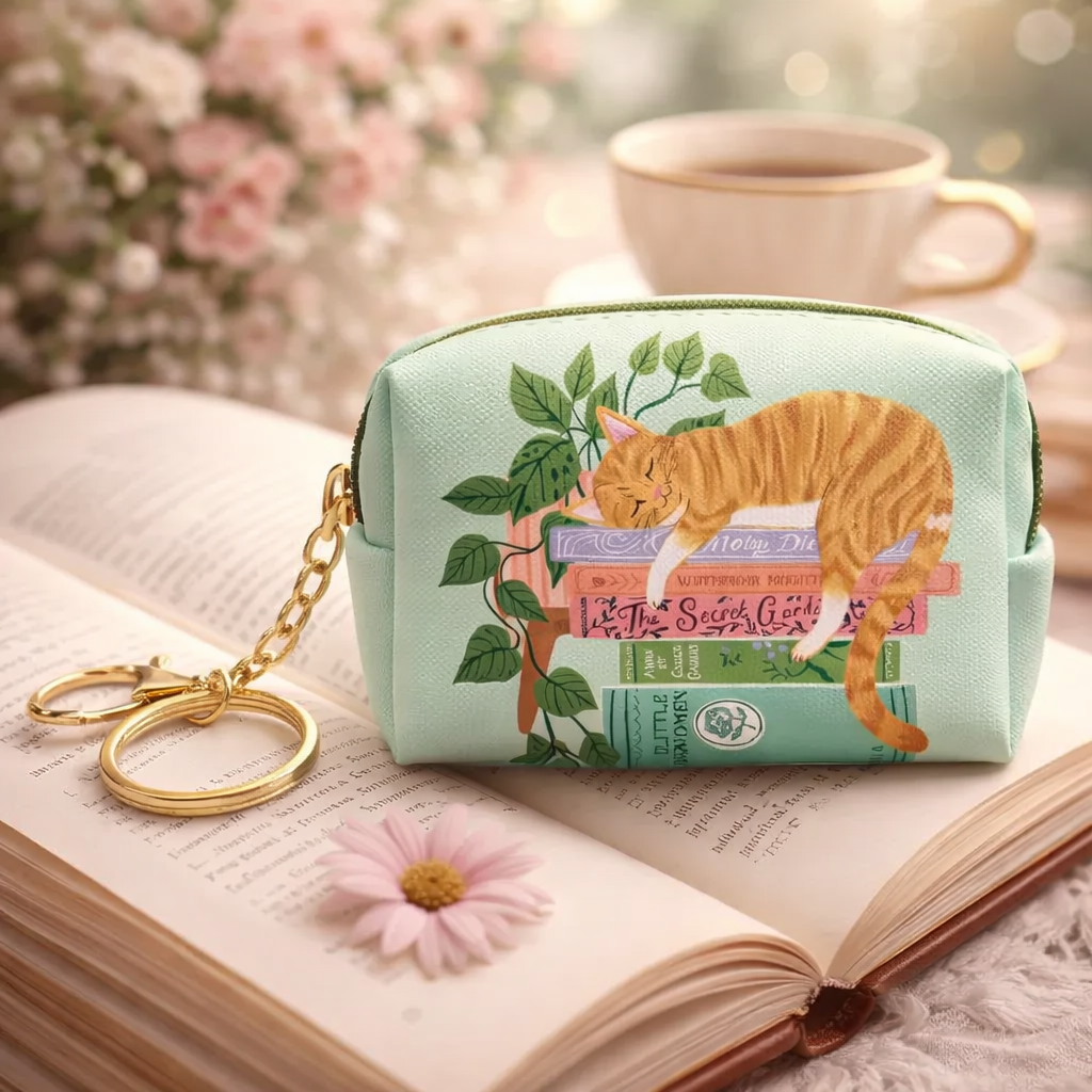 מחזיק מפתחות ופאוצ׳ Cozy Reads