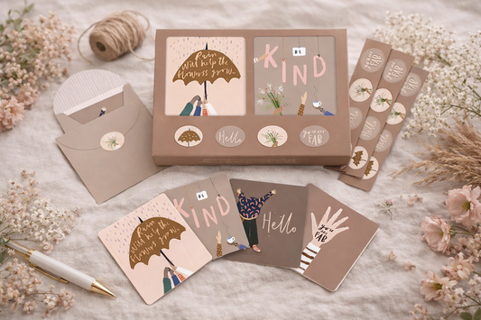 מארז כרטיסי ברכה מיני BE KIND