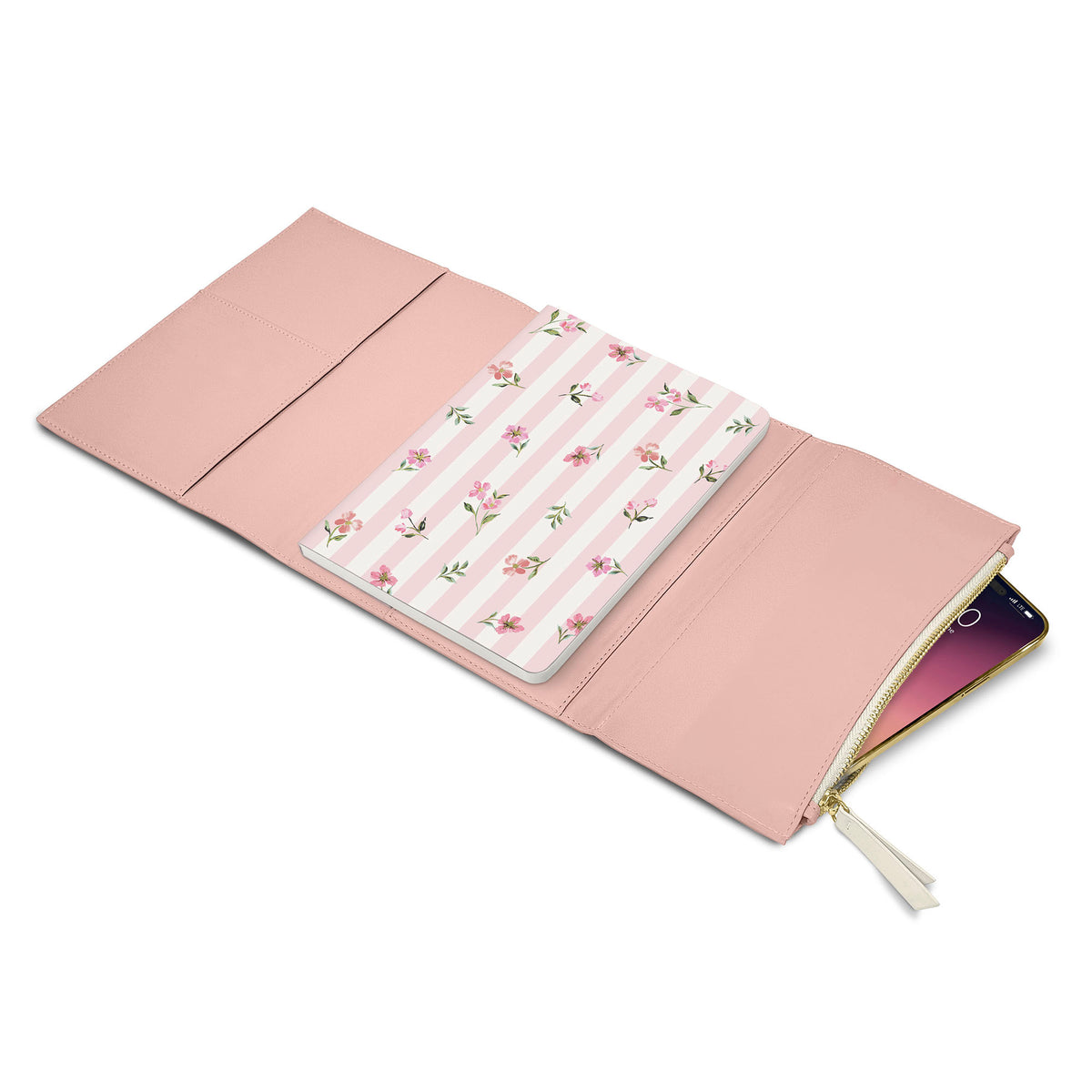 ארגונית Keri Notebook Organizer בצבע Blush & Ivory