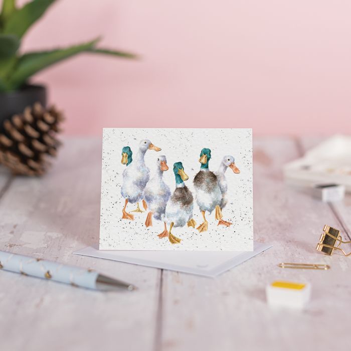 כרטיס ברכה מיני Quackers