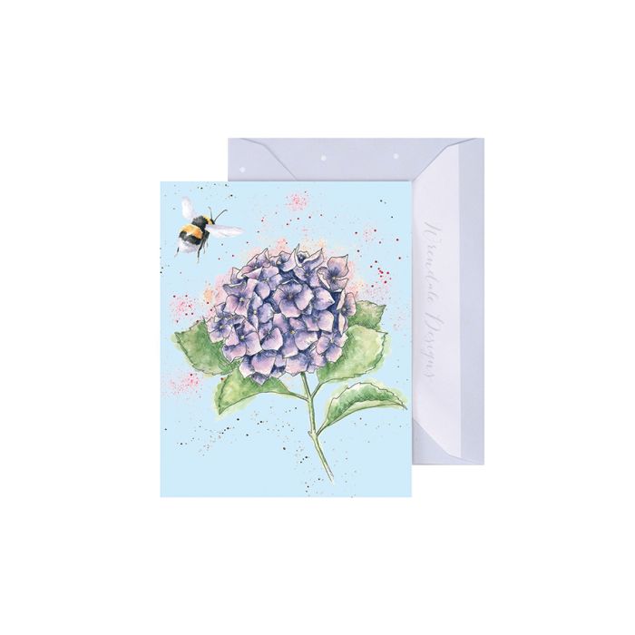 כרטיס ברכה מיני 'Hydrangea' bee