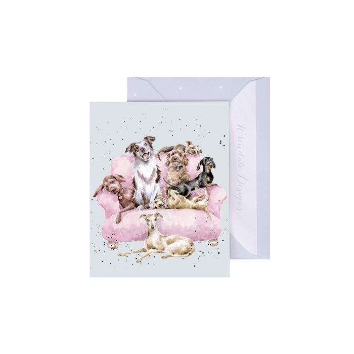 כרטיס ברכה מיני Movie Night’ Dogs