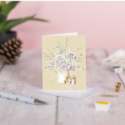 כרטיס ברכה מיני 'Squeak-hearts' Mouse