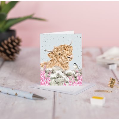 כרטיס ברכה מיני'Just for Moo…' Cow