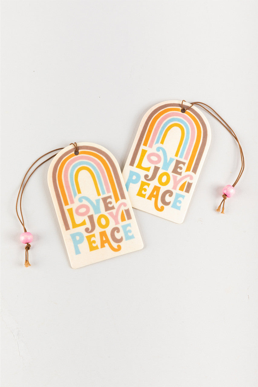 מפיץ ריח לרכב  Love Joy Peace