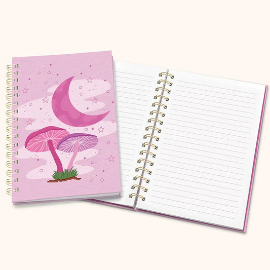 מחברת ספירלה Moonlight Mushrooms