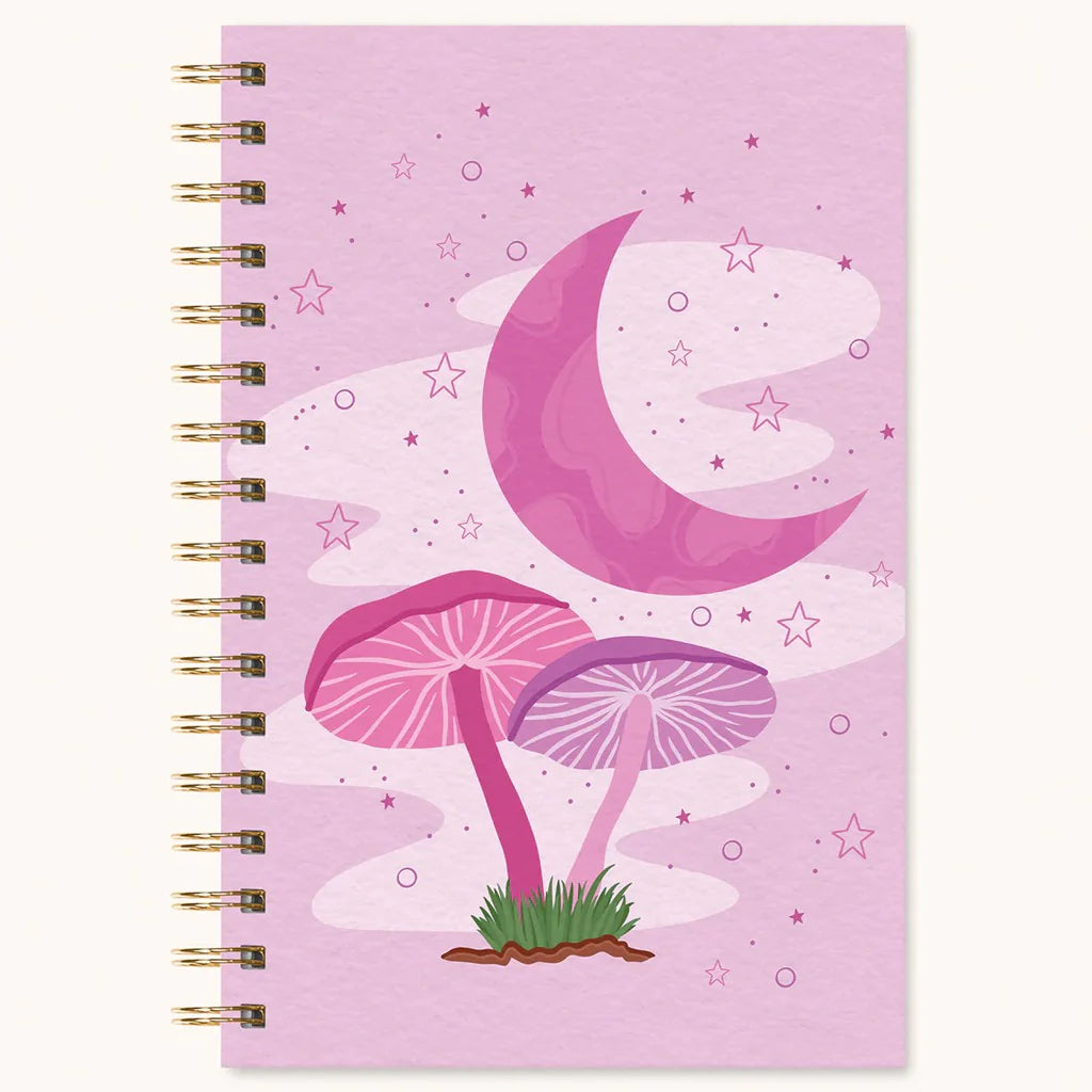 מחברת ספירלה Moonlight Mushrooms