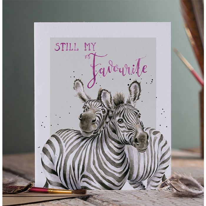 כרטיס ברכה ליום הולדת Still my Favourite' zebra