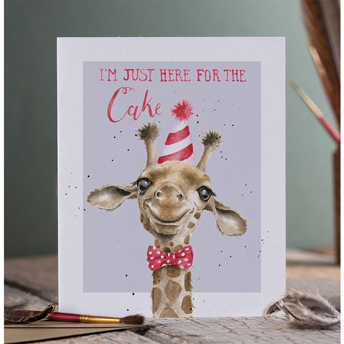 כרטיס ברכה ליום הולדת Here for the Cake