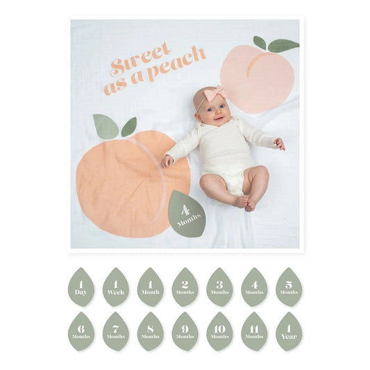 טטרה כרטיסיות לתיעוד השנה הראשונה Sweet as a Peach