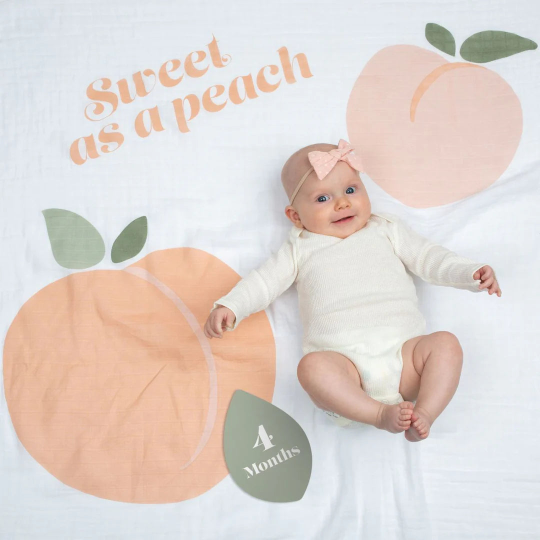 טטרה כרטיסיות לתיעוד השנה הראשונה Sweet as a Peach