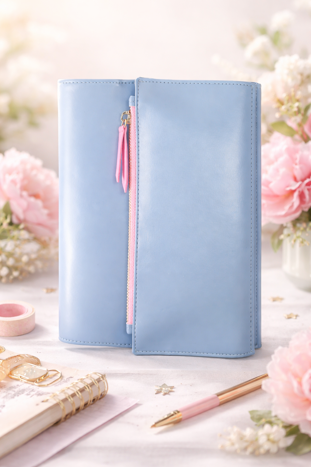 ארגונית Keri Notebook Organizer בצבע Periwinkle & Pink