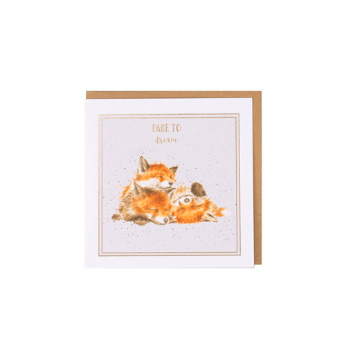 כרטיס ברכה ליום הולדת Dare to Dream Fox